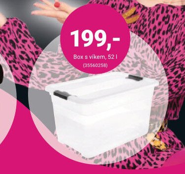 Box s víkem, 52 l