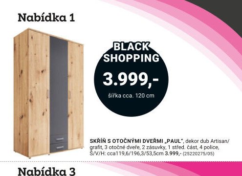 SKŘÍŇ S OTOČNÝMI DVEŘMI „PAUL“