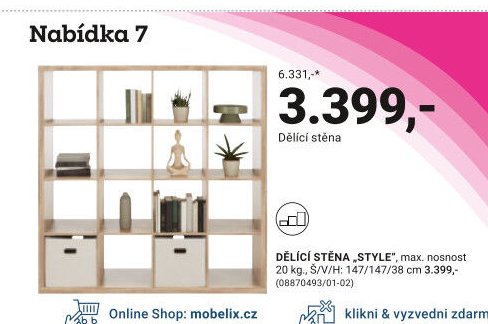 DĚLÍCÍ STĚNA „STYLE“