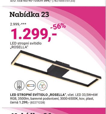 LED stropní svítidlo „ROSELLA“