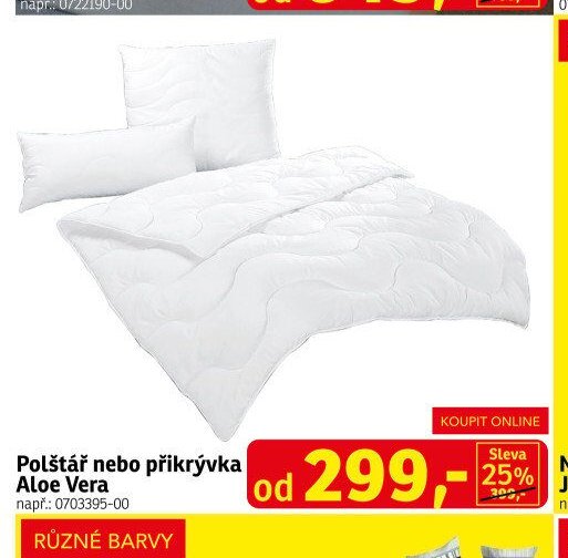 Polštář nebo přikrývka Aloe Vera