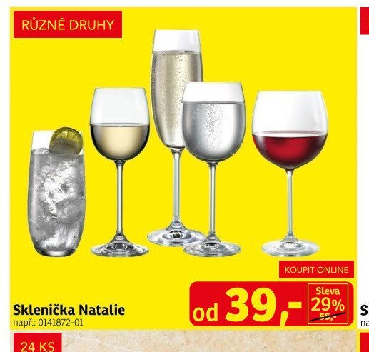 Sklenička Natalie