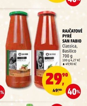 RAJČATOVÉ PYRÉ SAN FABIO Classica, Basilico