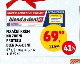FIXAČNÍ KRÉM NA ZUBNÍ PROTÉZU BLEND-A-DENT