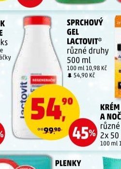 SPRCHOVÝ GEL LACTOVIT různé druhy