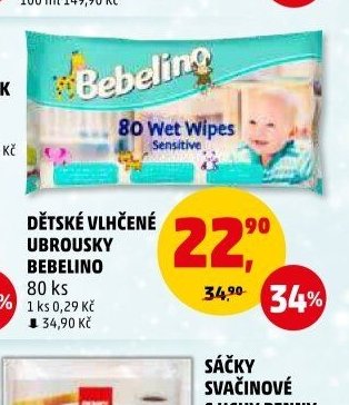 DĚTSKÉ VLHČENÉ UBROUSKY BEBELINO