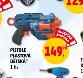 PISTOLE PLASTOVÁ DĚTSKÁ