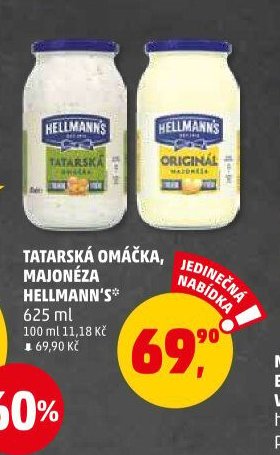 TATARSKÁ OMÁČKA, MAJONÉZA HELLMANN'S