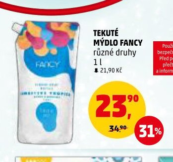 TEKUTÉ MÝDLO FANCY různé druhy 1 l