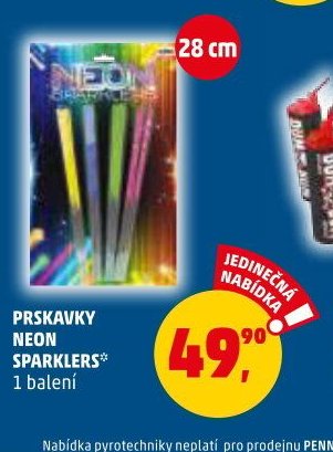 PRSKAVKY NEON SPARKLERS