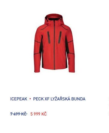 ICEPEAK PECK XF LYŽAŘSKÁ BUNDA
