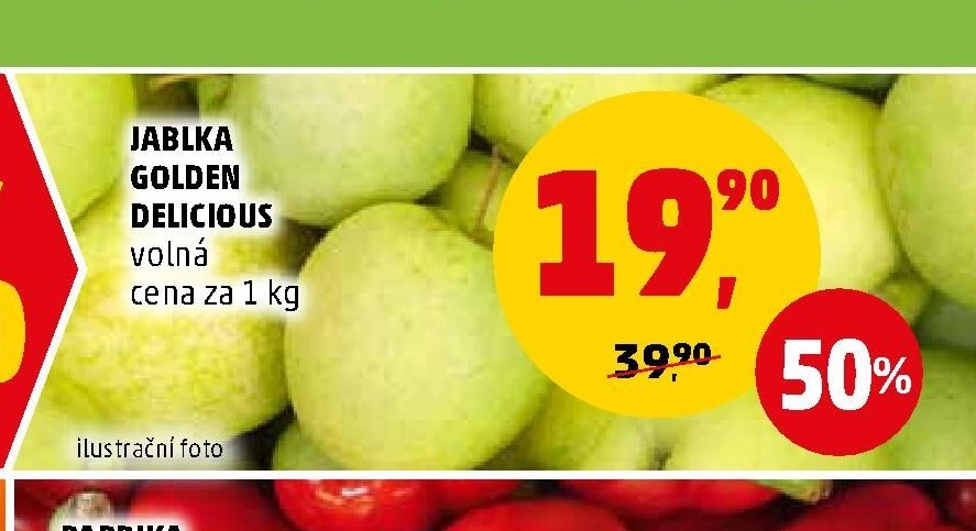 JABLKA GOLDEN DELICIOUS