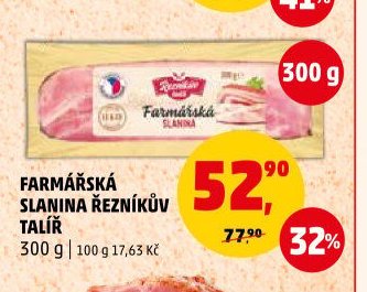 Farmářská slanina Řezníkův talíř