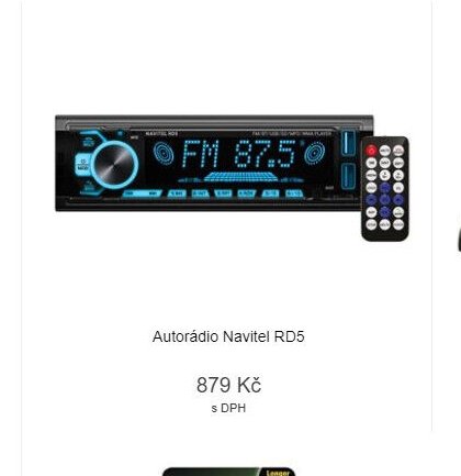 Autorádio Navitel RD5