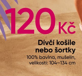 Dívčí košile nebo šortky