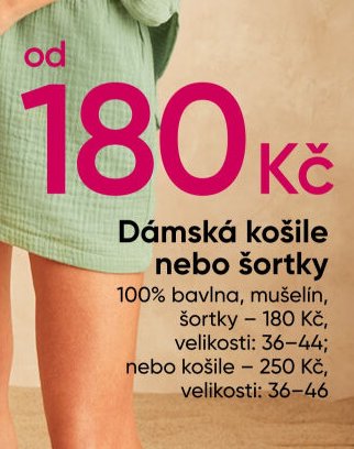 Dámská košile nebo šortky