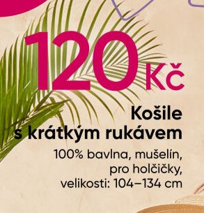 Košile s krátkým rukávem