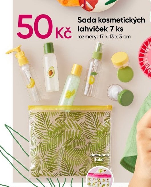 Sada kosmetických lahviček 7 ks