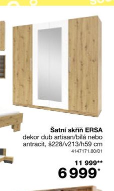 Šatní skříň ERSA