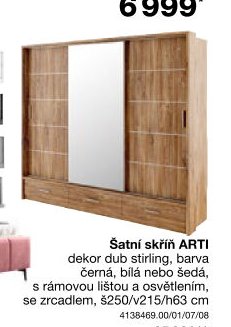 Šatní skříň ARTI