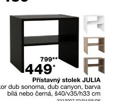 Přístavný stolek JULIA