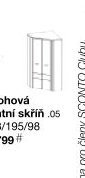 Rohová šatní skříň