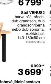 Stůl VENUS2