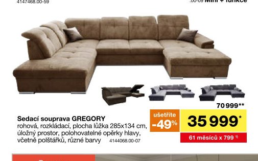 Sedací souprava GREGORY