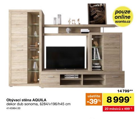Obývací stěna AQUILA
