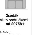 2sedák s područkami