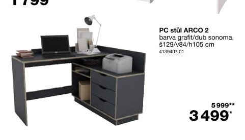 PC stůl ARCO 2
