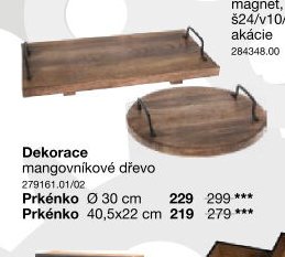 Dekorace mangovníkové dřevo