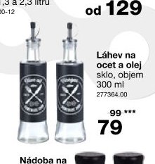 Láhev na ocet a olej