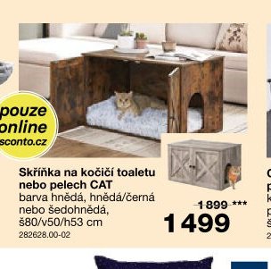 Skříňka na kočičí toaletu nebo pelech CAT