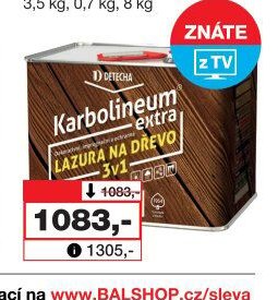 Karbolineum EXTRA 3v1 multifunkční lazura na dřevo, 3,5 kg