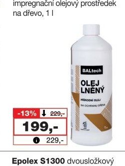 BALTECH lněný olej tradiční impregnační olejový prostředek na dřevo