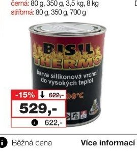 Bisil Thermo silikonová vrchní barva