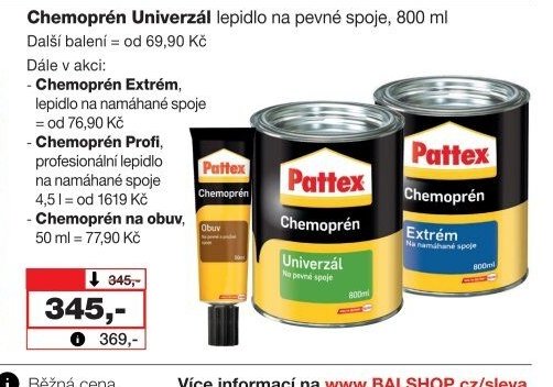 Chemoprén Univerzál lepidlo na pevné spoje, 800 ml