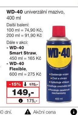 WD-40 univerzální mazivo, 400 ml