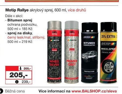 Motip Rallye akrylový sprej, 600 ml