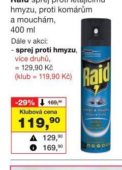 Raid sprej proti létajícímu hmyzu