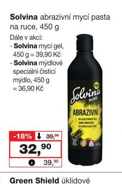 Solvina abrazivní mycí pasta na ruce