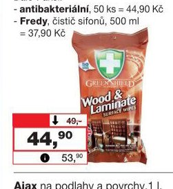 Green Shield úklidové vlhčené ubrousky