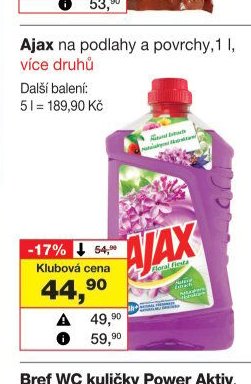 Ajax na podlahy a povrchy
