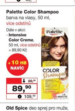 Palette Color Shampoo barva na vlasy, 50 ml
