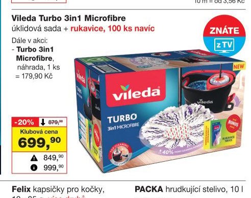Vileda Turbo 3in1 Microfibre