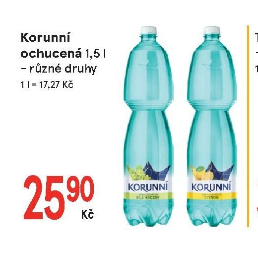 Korunní ochucená 1,5 l