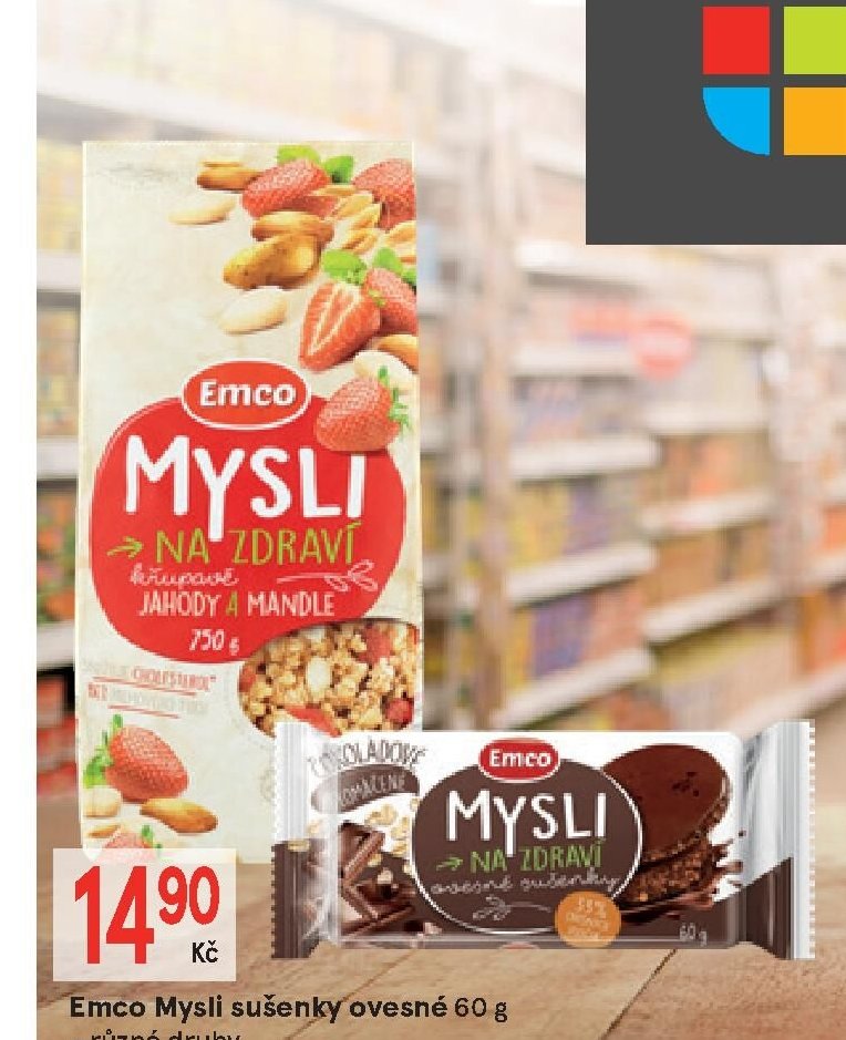 Emco Mysli sušenky ovesné 60 g