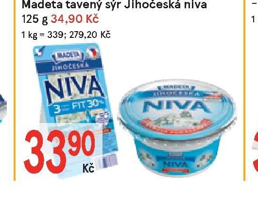 Madeta Jihočeská niva 30% 100 g
