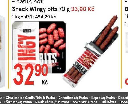 Snack Wingy 70 g
